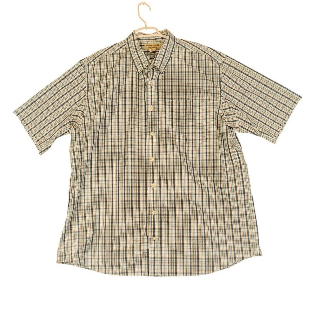 Duluth‎ Trading Co. 2XL Tall WrinkleFighter Relaxed Fit Plaid Button Down Shirt